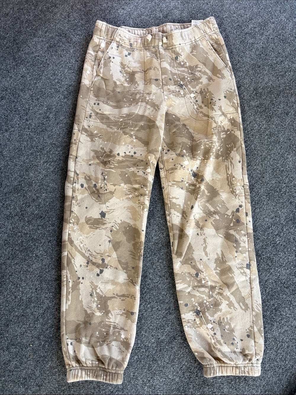 Abercrombie Kids Beige Camo Jogger Pants - Size 15/16